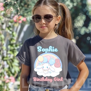 Cinnamoroll Birthday T-Shirt Birthday Shirt, Birthday Girl Shirt, Custom Birthday Shirt Girls, Cute Tees, Anime Manga, Unisex Shirt SNR12