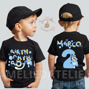 Personalized Birthday Boy/Girl Shirt, Dog Birthday Party Shirt, Birthday Boy Family Shirts, Birthday Toddler T-Shirt, All sizes, Unisex BL06