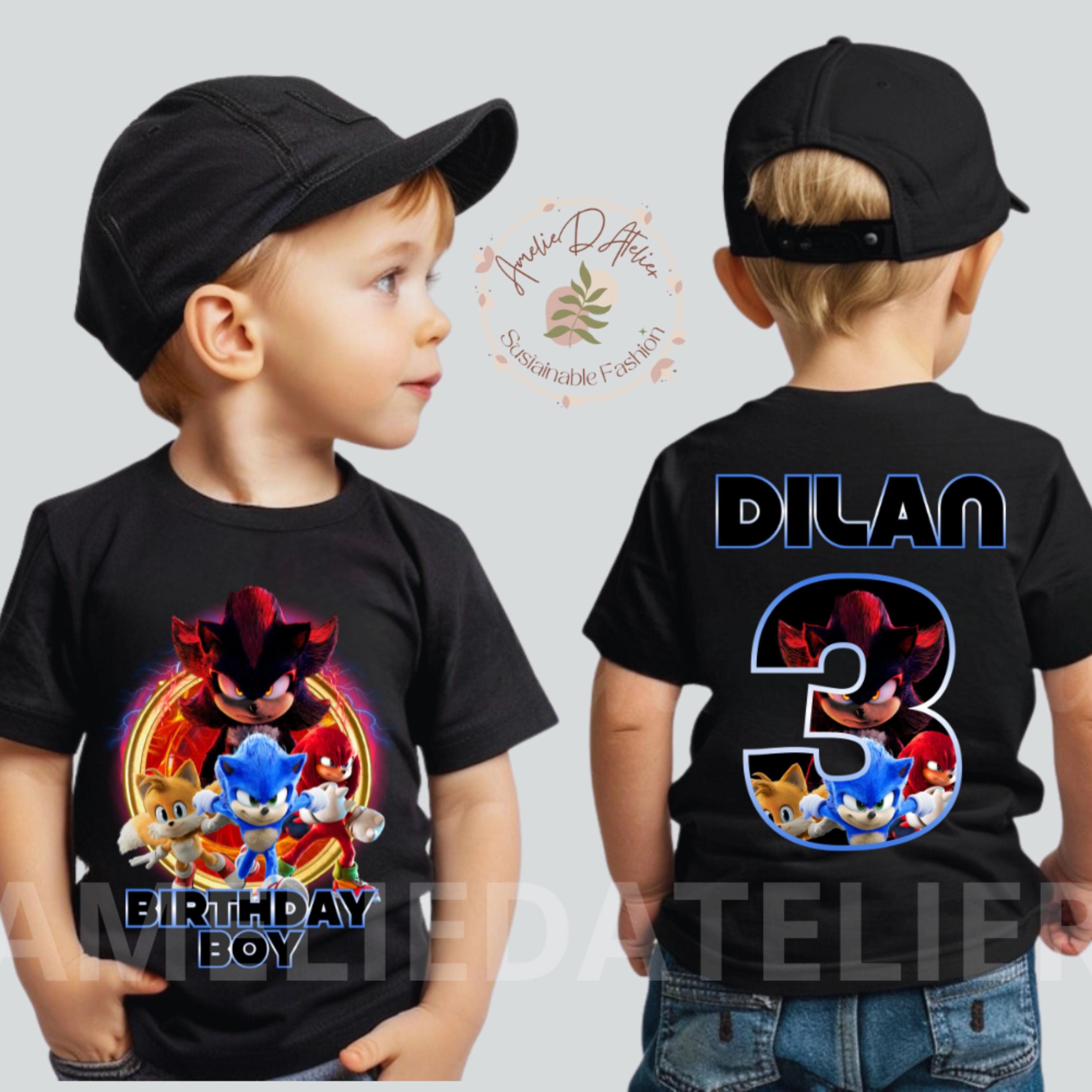 Inspired Gamer Birthday T Shirt, The hedgehog Theme Party, Matching Family Shirts, Birthday Toddler, Youth Tee, All sizes, Unisex Tee SN05
