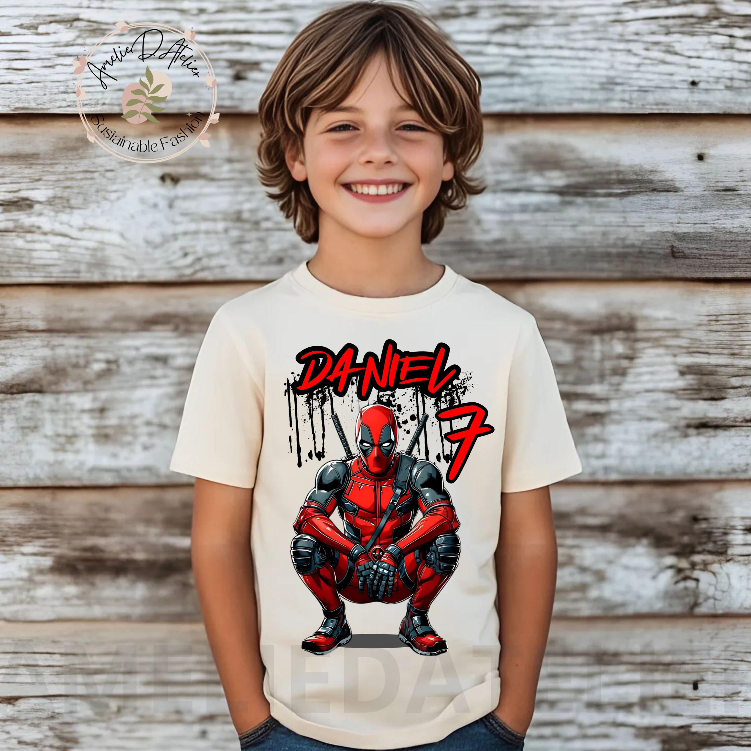 Marvel Studios Deadpool & Wolverine Maximum Effort Chalk Art Maglietta - Foto 2