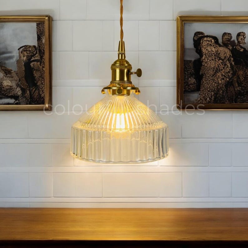 Hanging Ceiling Light, LED Light, Nordic Pendant Light, Glass Lampshade