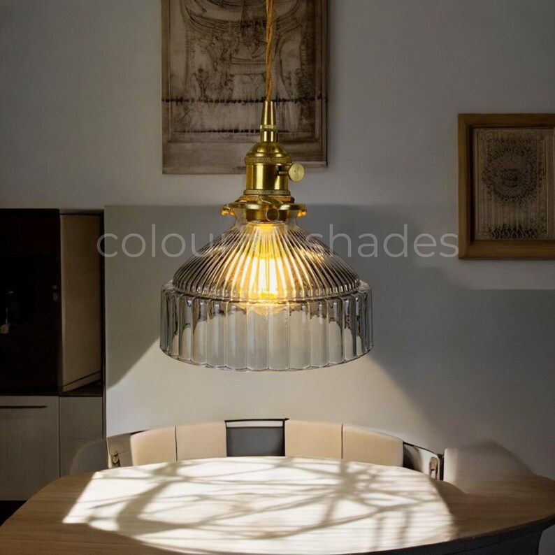 Hanging Ceiling Light, LED Light, Nordic Pendant Light, Glass Lampshade