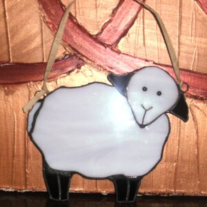 Stained Glass Irish Sheep Suncatcher/Ornament image 5