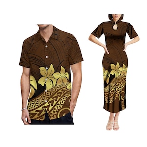 Print On Demand Benutzerdefinierte Tonga polynesischen Tribal Print Frauen Stehkragen Kurzarm Fit Slim Party Abendkleid