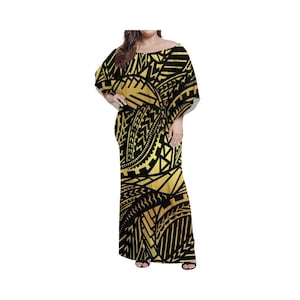 Samoa Tribal Dress Trendy Top Quality Samoa Cozy Streetwear Loose Female Dress For Polynesian Women Free shipping