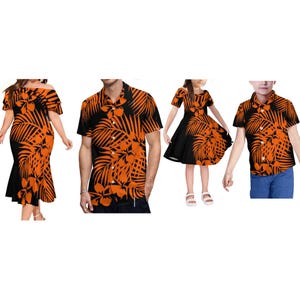 Women Long-Sleeved Dress Polynesian Tribe Designed  Elegant Form-Fitting One-Shoulder Dress