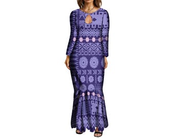 New Maxi Fishtail Mermaid Dress Wholesale Price Polynesian Tribal Ethnic  Style Ladies Long Evening Dress 1 MOQ - Etsy