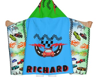 Personalized Hooded Beach Towel for Kids, Custom Children's Towel Hoodie, Kid's Beach Cover-Up Gift, Personalized Hooded Towel