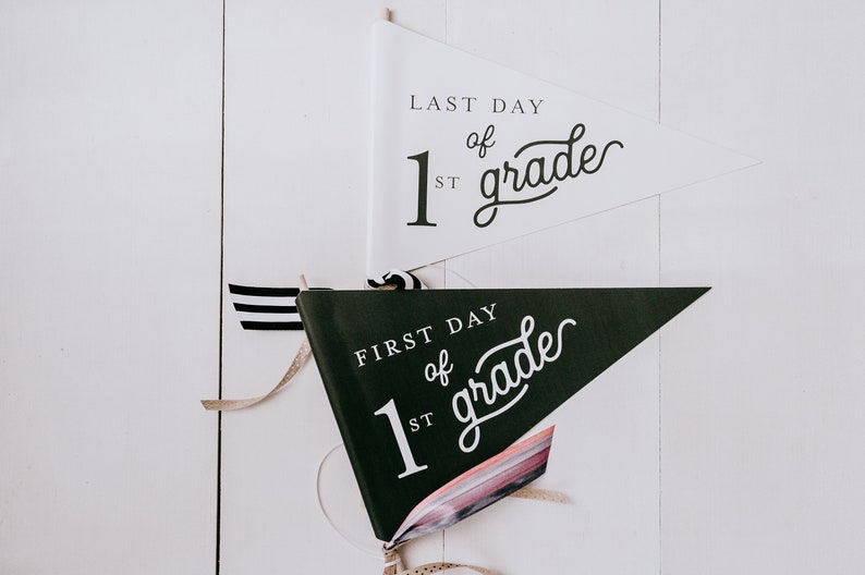 PRINTABLE First and Last Day of School Flag image 1