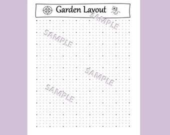 Simple Gardening Planner, Gardening Log, Garden Layout, Printable, PDF