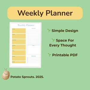 Sjabloon afdrukbare weekplanner takenlijst doelen