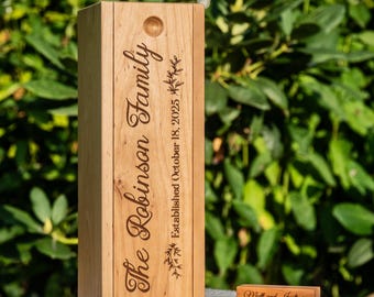 Rustic Wooden Block Tower Guest Book Alternative: Wedding Keepsake Game