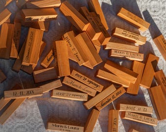 Tower Game Your Love Story: A Unique Wedding Guest Book