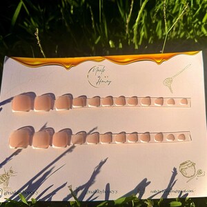 French tip toe press ons | reusable | handmade | high quality| 12 sizes included | application kit included