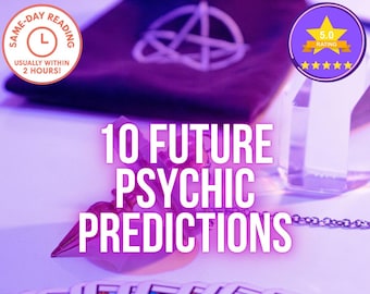 10 Future Psychic Predictions, Tarot Cards Reading, Same Day Tarot Reading, Clairvoyant Reading, Future Tarot Reading, Prediction Reading