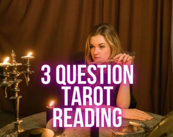 Lecture de tarot psychique : 3 questions à la même heure PDF - Amour et carrière