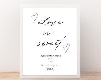Love is Sweet Sign: Dessert Table Decor (Digital Download)