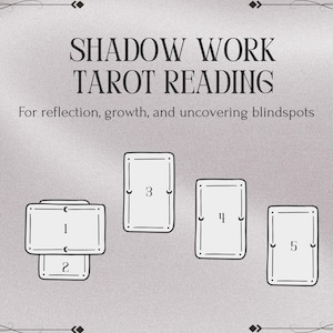 Leitura de Tarô com Trabalho de Sombras – Tiragem de 5 Cartas para Reflexão Interior, Cura e Crescimento | Descubra Pontos Cegos e Padrões