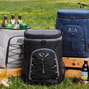 Personalized Groomsmen Cooler Backpack,Hiking Cooler Backpack,Custom Embroidery Cooler Bag,Lunch Cooler Backpack,Groomsmen Gift,Gift for Him