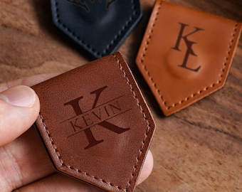 Leather Magnetic Bookmark,Personalized Engraved Leather Magnetic Bookmark,Initials Leather Bookmark,Handmade Reader Gift,Christmas Gift