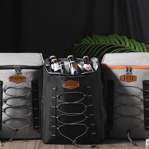 Mochila enfriadora de almuerzo personalizada, bolsa de regalo personalizada para padrinos de boda, mochila enfriadora de senderismo, regalo de propuesta para padrinos de boda, enfriador de cerveza de golf, regalo para él