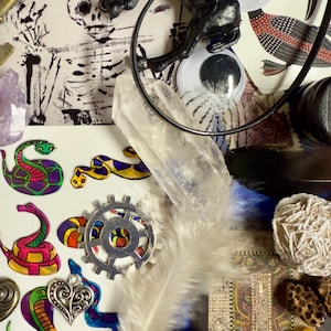 WITCHY TREASURE BAG, Schmuckstücke & Schätze, Goth Grab Bag Mystery Confetti Sschaufel, Crowcore, Ren Faire Schmuckstücke, Goblin Hort