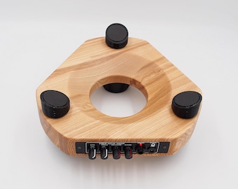 Hex by Orbis - Handpan Telesopic Amplifying Stand, Natural Ash