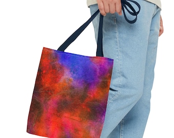 Tote Bag Customized with Abstract Art, Accessories Featuring Original Work by SpaceBetweenEdges, Space Above V