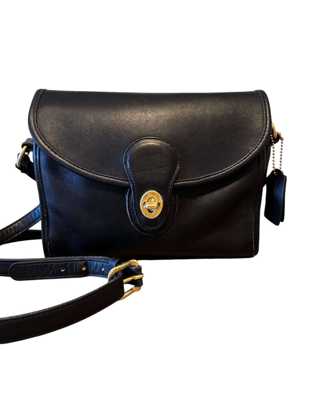 Vintage Coach Devon 9908 Black Leather Crossbody – Made in USA – 1990s ...