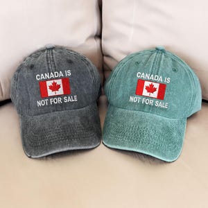 Kanada ist nicht zu verkaufen Cap Kanada Stolz Hut Kanadische Geschenkidee Hut Ahornblatt Stolz Kanada Souvenir Politische Erklärung