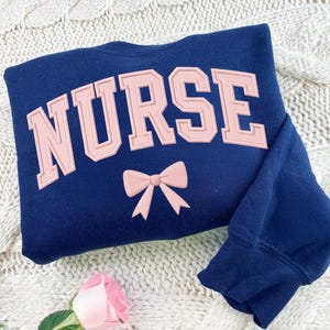 Embroidered Nurse Sweatshirt, Nurse Crewneck, Gift for Her, Gift for Him, Gift for Nurse, Nurse Graduation Sweatshirt, Nurse Gifts