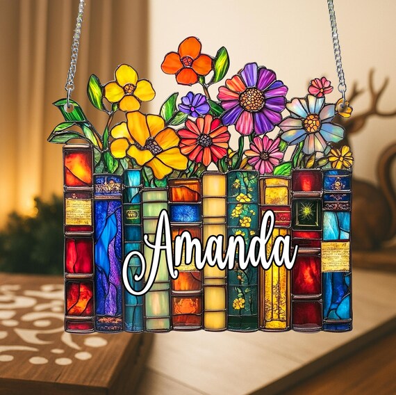 Mn Book Ornament, Book Lover's Ornament, Customzed Ornament, Book