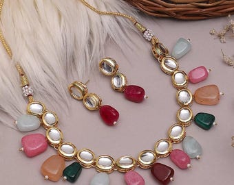 Timeless Multi-Color Kundan Necklace Set