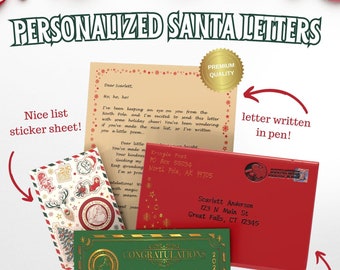 Lettre Père Noël Premium |  Une fois | Cadeaux de Noël pour les enfants