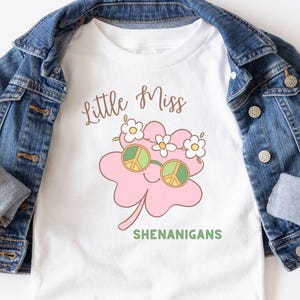 St. Patrick&#39;s Day Kids Shirt, Retro St. Paddy’s Day shirt, Shenanigans T-shirt, Toddler St. Patrick&#39;s Day Tee, Retro Shamrock Kids Shirt