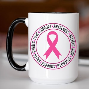 Breast cancer awareness mug, breast cancer gift, Breast Cancer Survivor, Cancer Warrior, Breast Cancer Fighter mug, Cancer fighter gift, mug