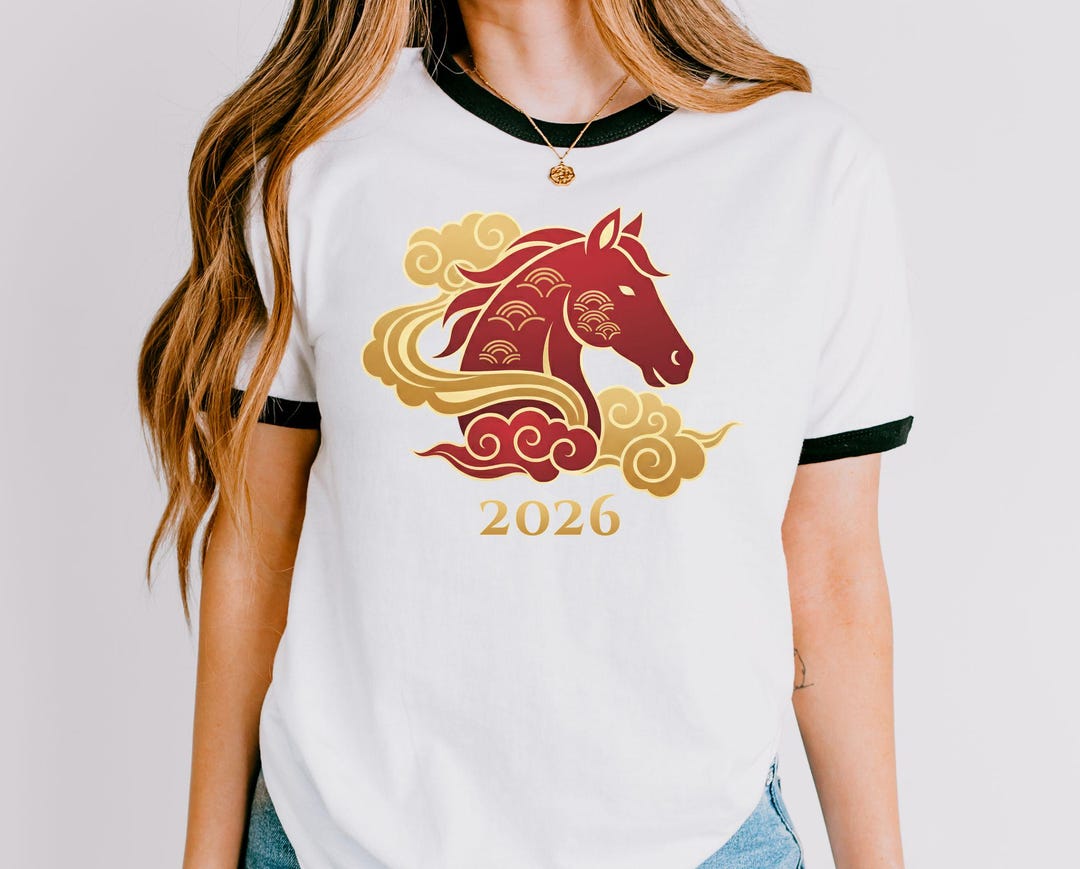 Year of the Horse Shirt, 2026 Lunar New Year Shirt, 2026 Chinese Zodiac ...