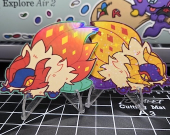 Flauschige Slither Flügel Sticker