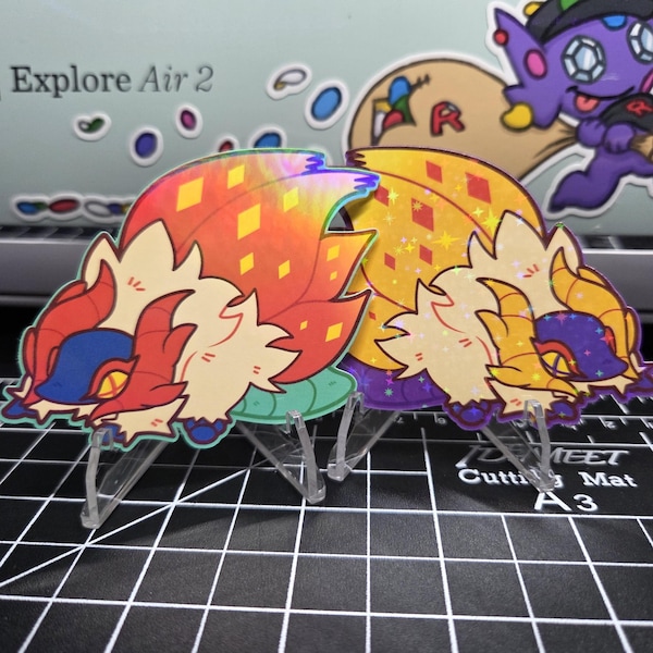 Flauschige Slither Flügel Sticker