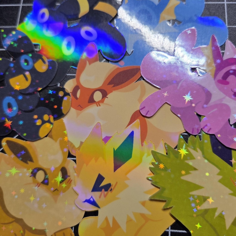 Eeveelution Sticker Packs - Etsy