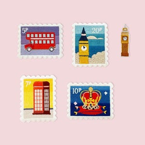 London Patch- England- Reise Patches - Aufnäher zum Aufbügeln - Reise Souvenir - Patch Sammler - Pin Sammler - Reisen - Weltweit, Geschenkidee, DIY
