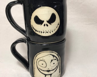 "Jack und Sally ""What a Nightmare"" Tasse."