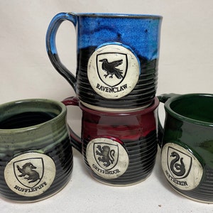 Hogwarts House Coffee Mugs:    Slytherin* Gryffindor *Hufflepuff* Ravenclaw Choose your Mug!