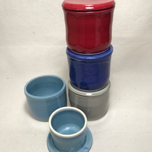 Wheel thrown Butter Dish Crock