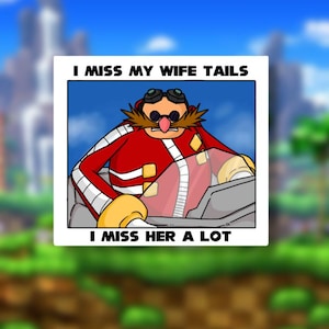 Dr Eggman Wife Snapcube Meme Sticker