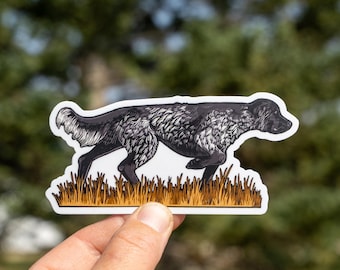 Large Münsterländer On Point Sticker