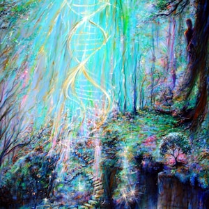 Stairway to Heaven, signed print by artist Heather Calderón