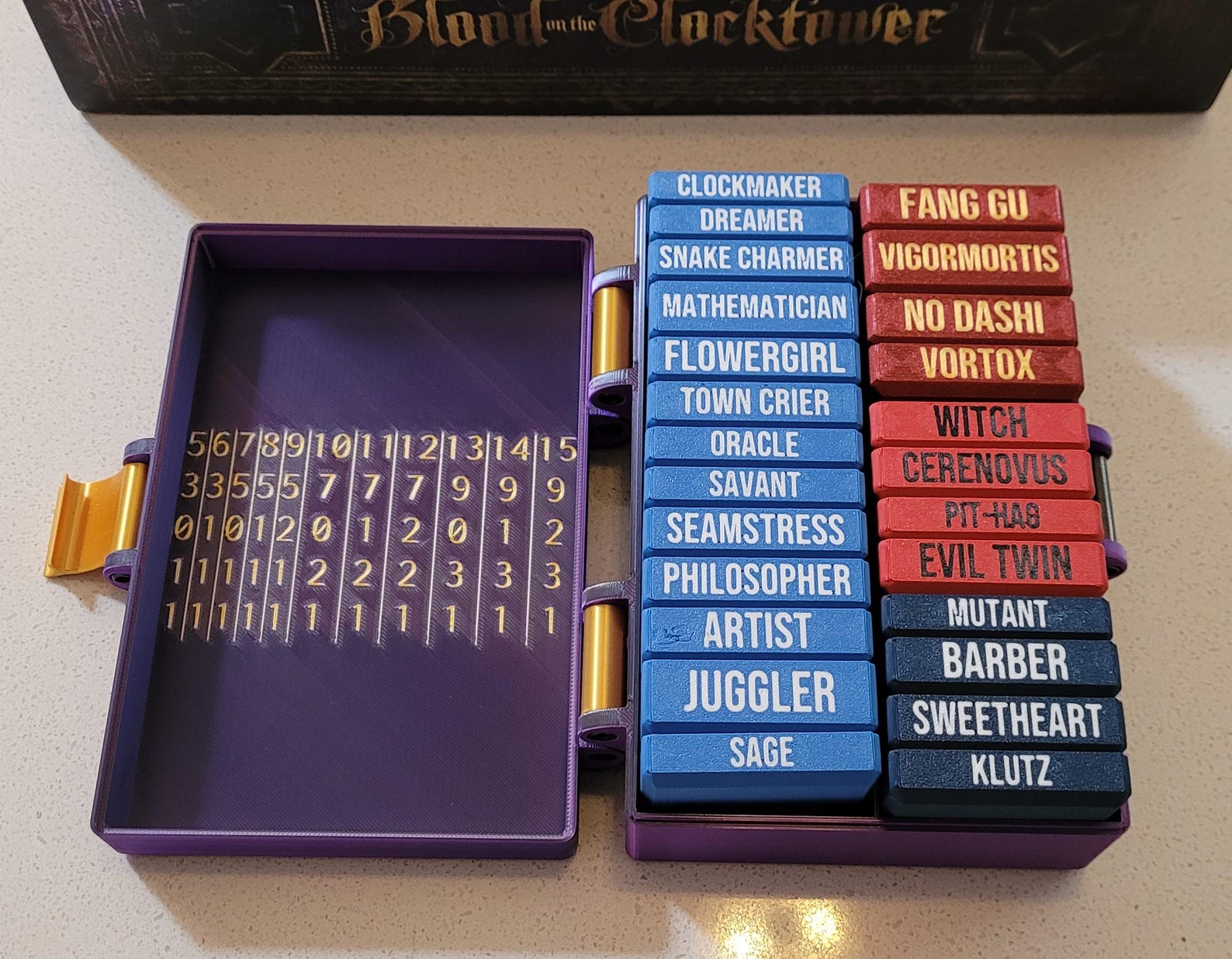Premium Blood on the Clocktower Token Storage - Etsy