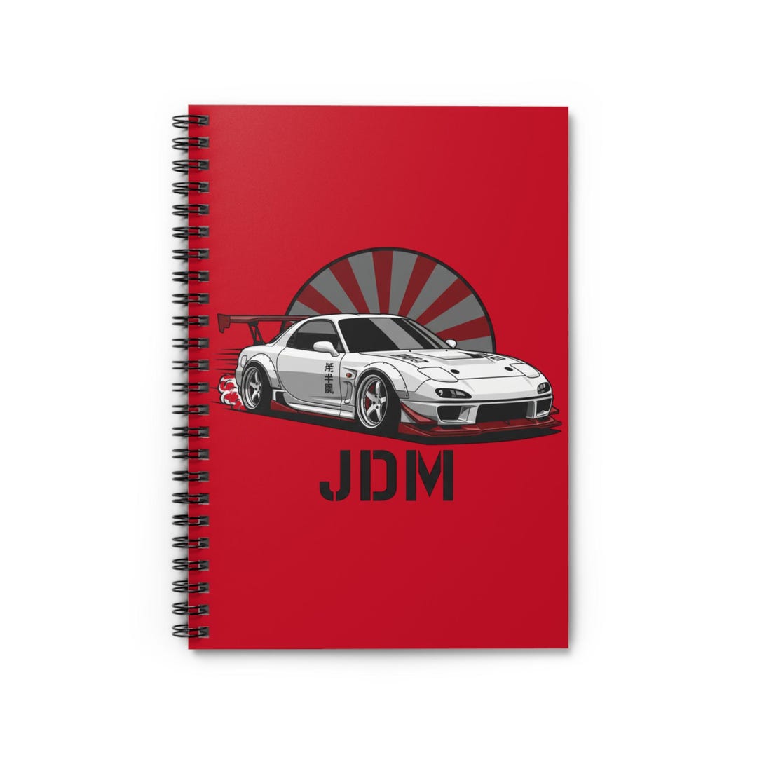 Small Racing Notebook JDM Race Car Spiral Notebook | Ruled Line - Etsy
