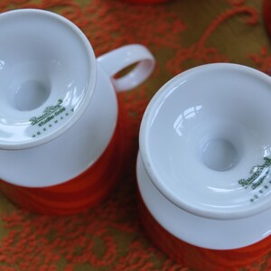 Vintage Rosenthal Tea Cup and Enameled Kettle Set, MCM Orange Kitchen Wares, 2 Piece Bundle - Dorm Room Decor bild 7